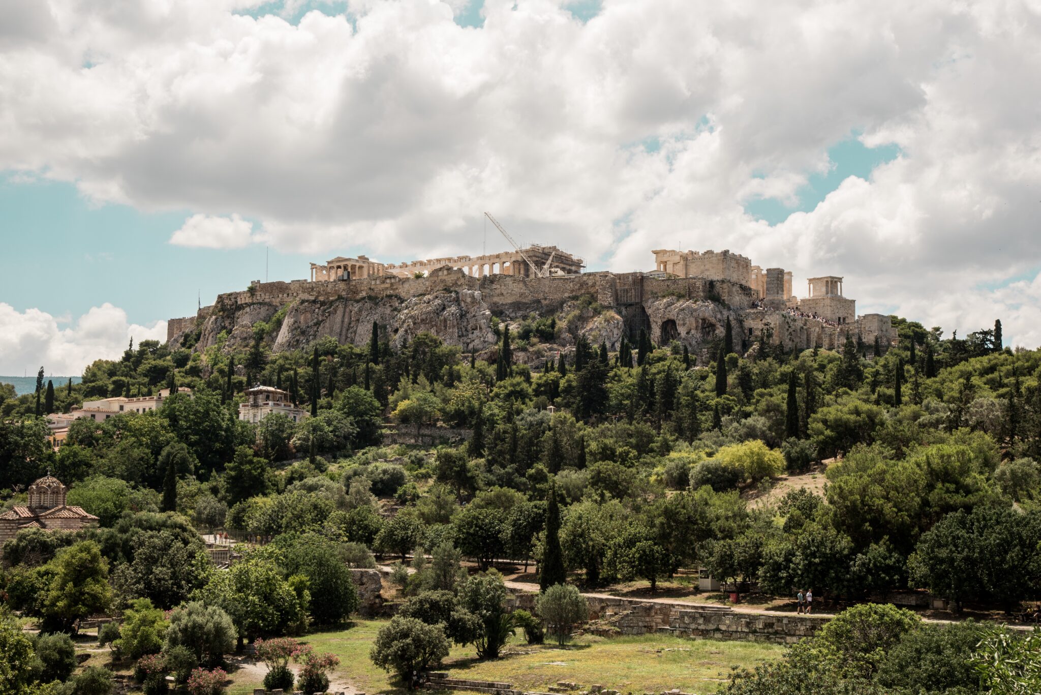 Ancient Ruins of the Acropolis in Athens, Greece