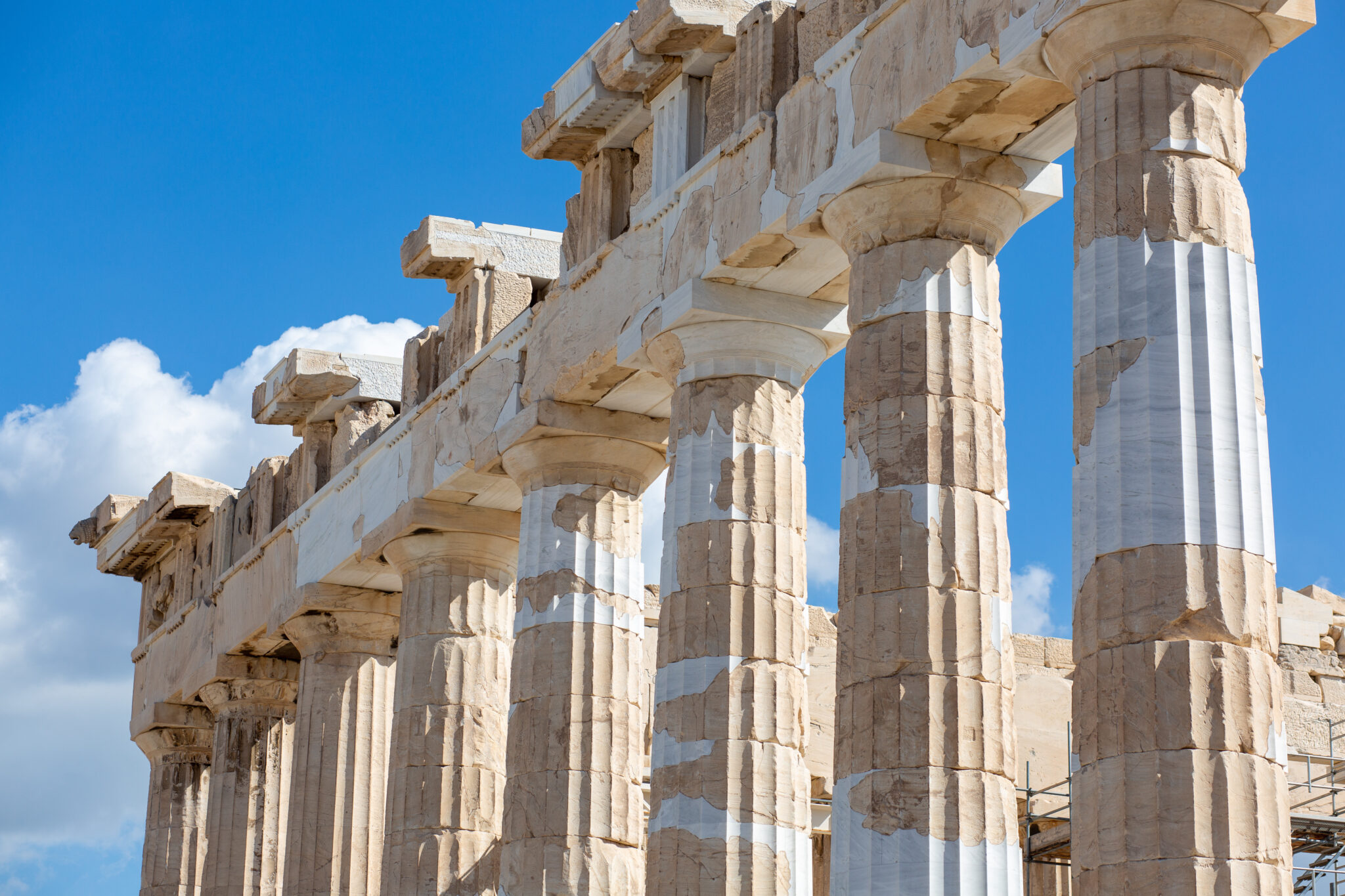 A beautiful shot of the Acropolis citadel in Athens, Greece